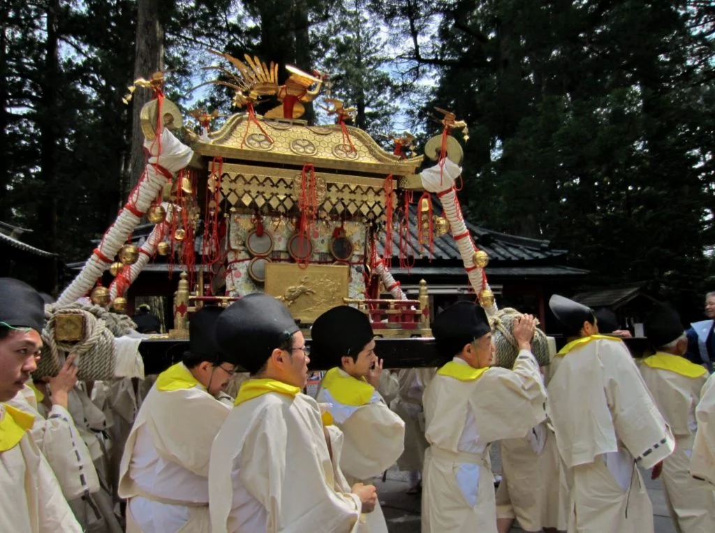 Carrying shrine in Nikko Spring Festival