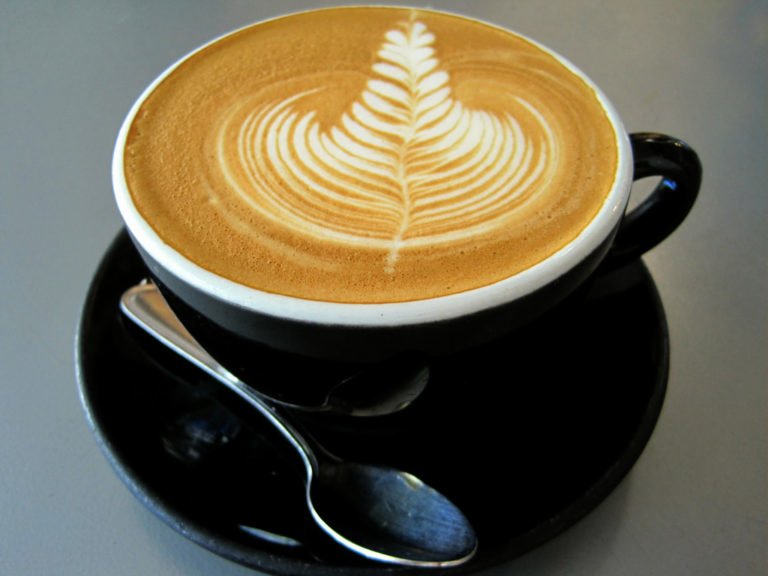 latte art in a cup