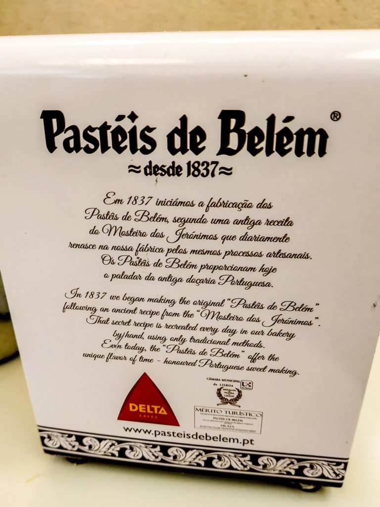 Pasteis de Belem history