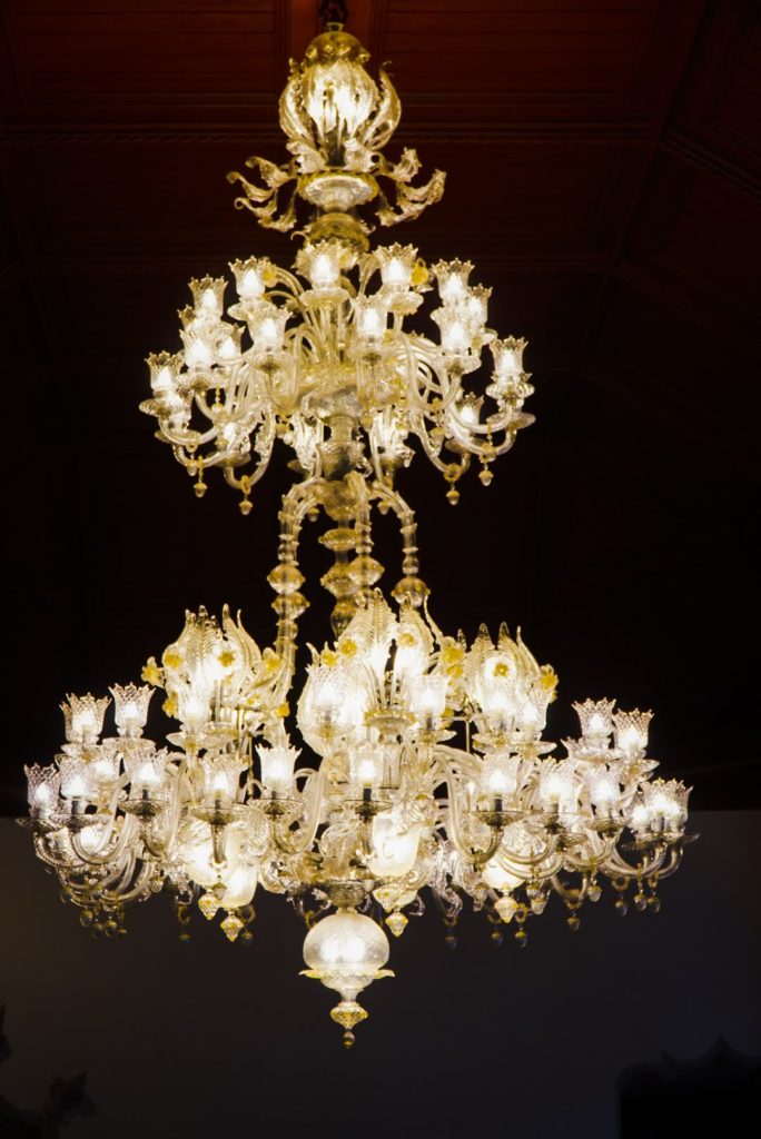 Murano glass chandelier at Palace of Sintra