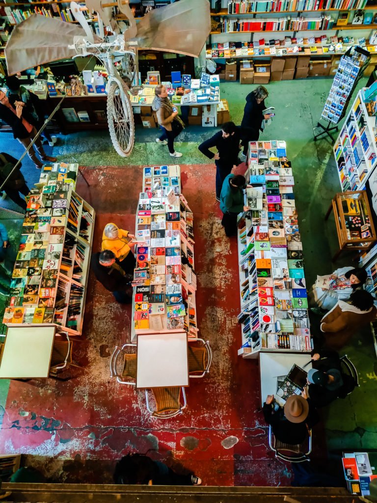 Artsy bookstore in Lisbon Portgual