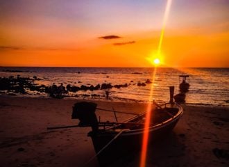 Sunset Koh Lanta Beach in Thailand