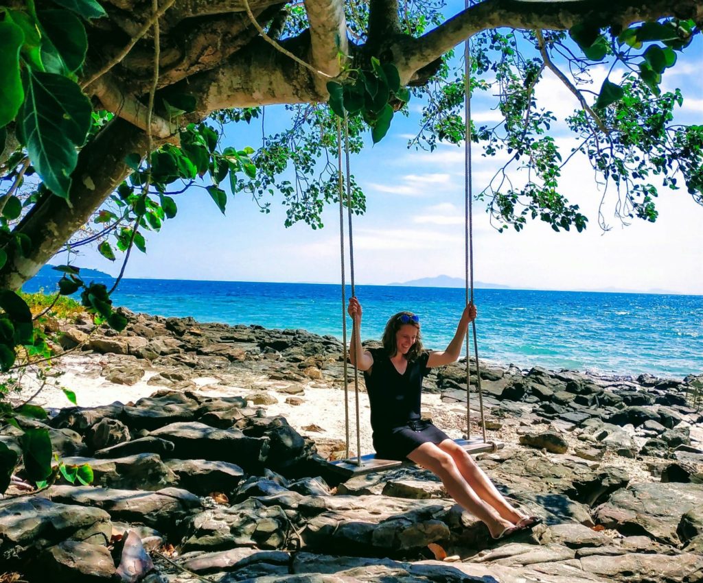 Swing by the water in Koh Lanta Thailand