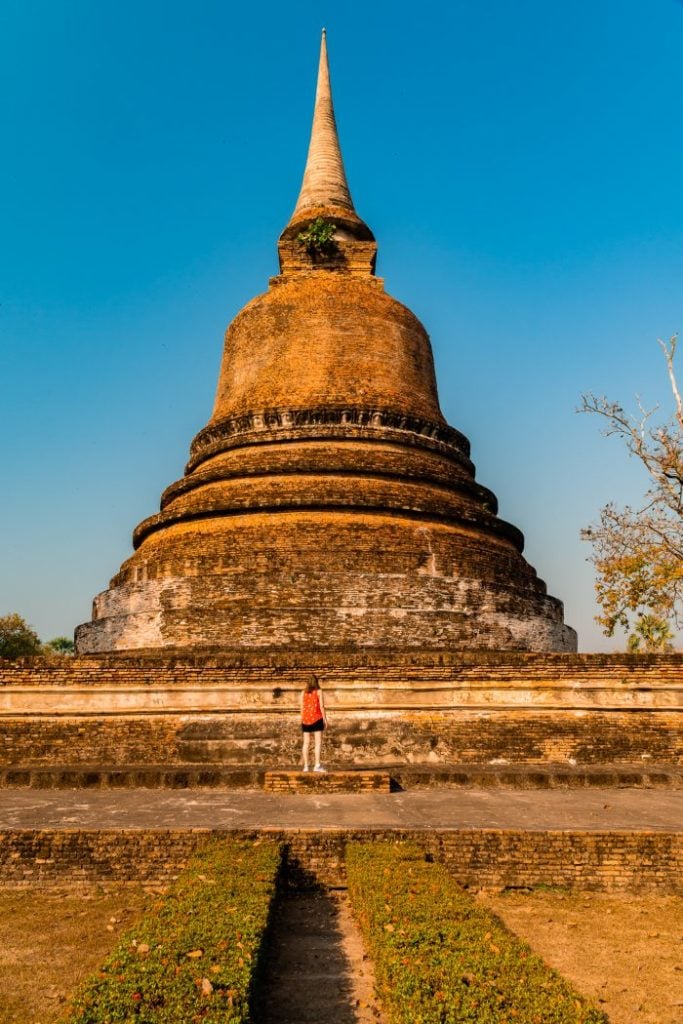 Tall temple at Sukhothai Historical Park