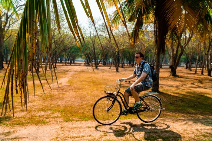 Biking in Sukhothai Historical Park