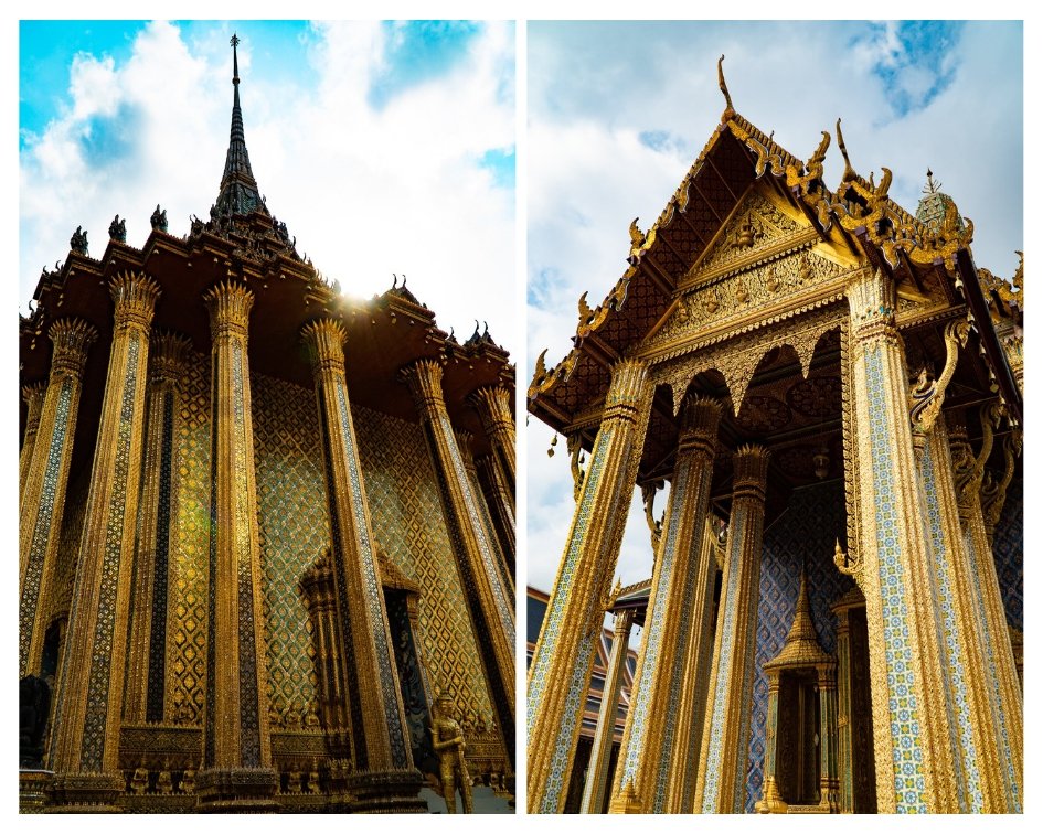 Golden architecture at the Grand Palace Bangkok