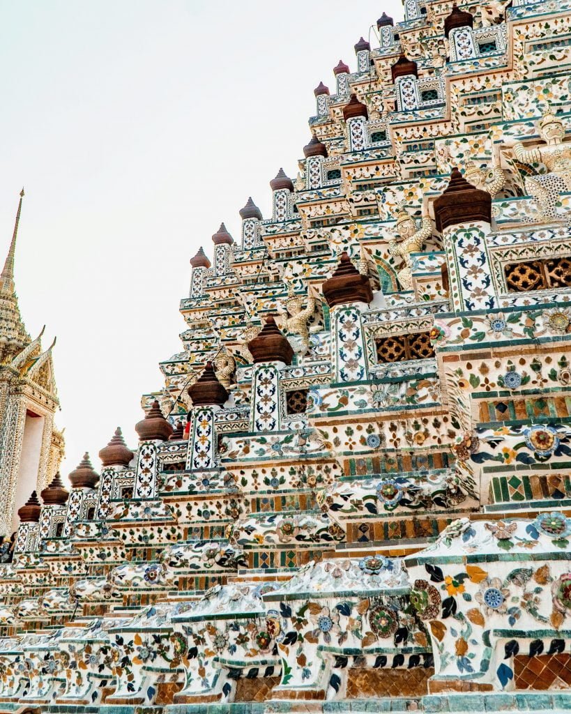 Porcelain details on Wat Arun 