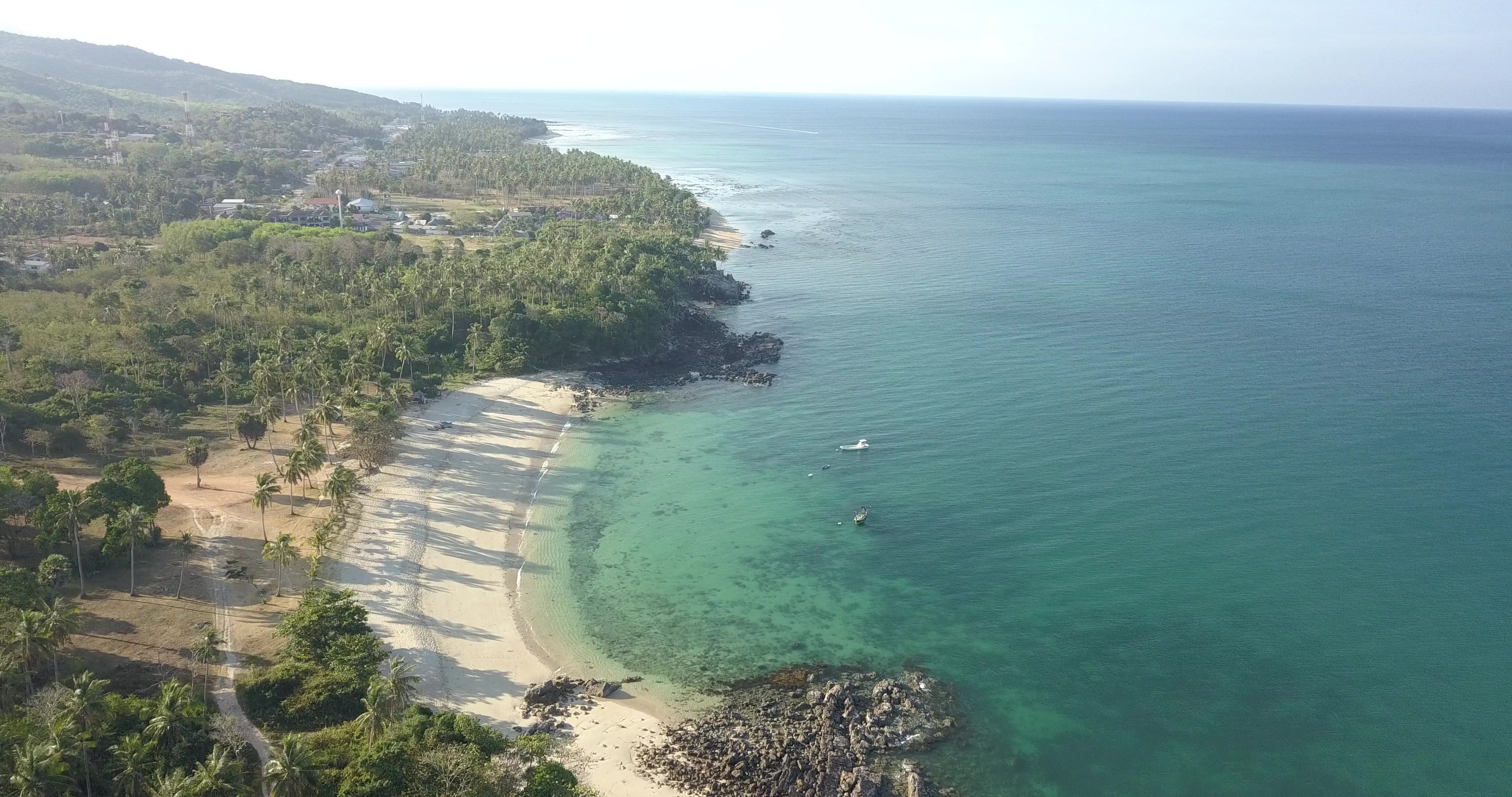 Photo of beach from drone