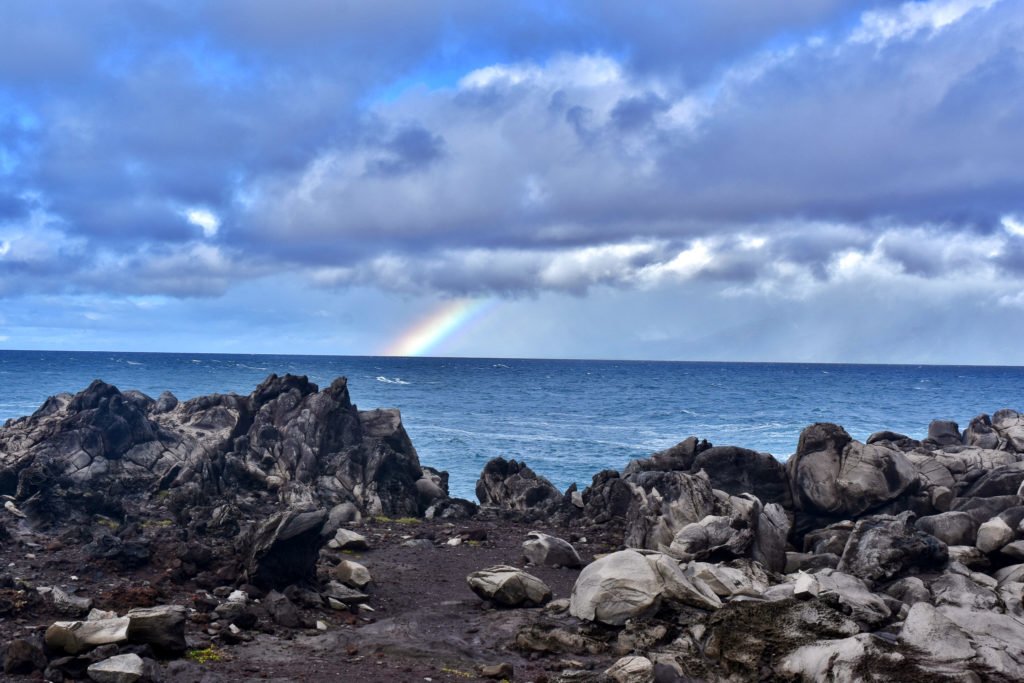 rainbow on Kapalua Coastal Trail