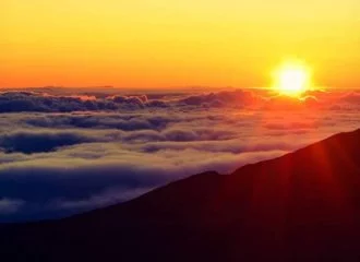 Sunrise at Haleakala National Park Maui