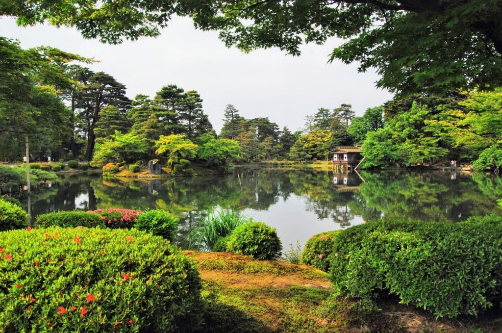 Kenroku-en Garden in Kanazawa Japan