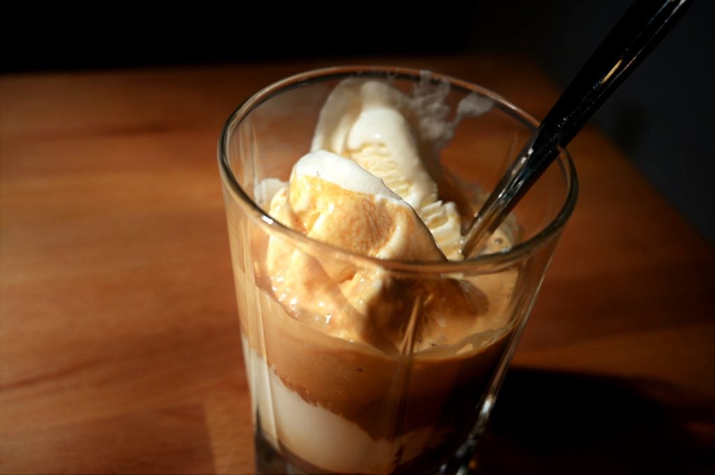 Vietnamese coffee affogato