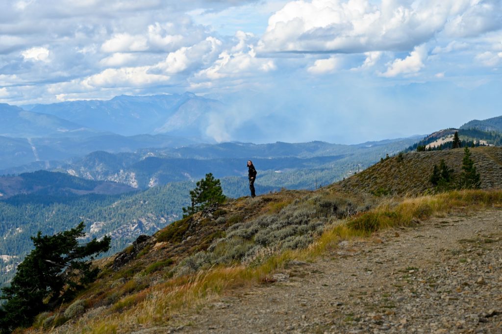 Chumstick Mountain Viewpoint on off road trail