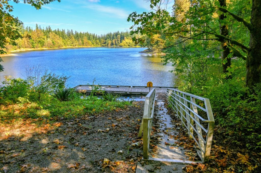 Fishing dock at Nolte State Park