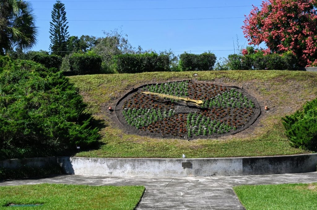 floral clock in Leu Gardens