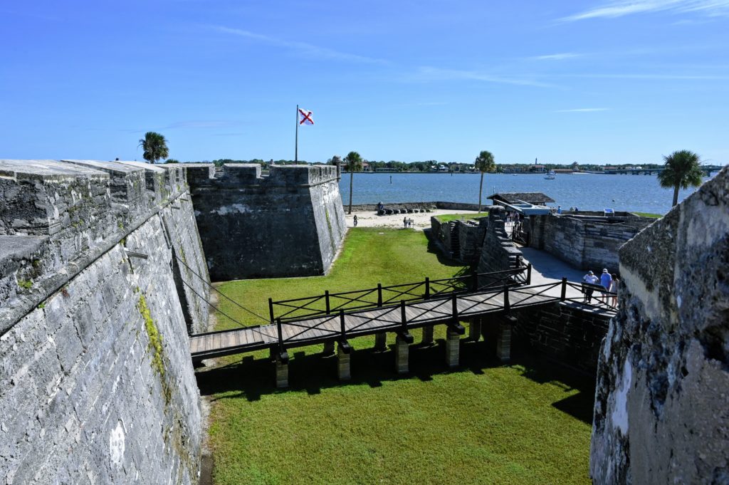 A view from for Castillo de San Marcos.