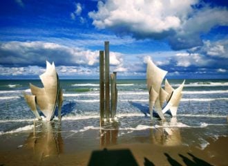 memorial at Omaha Beach Normandy France