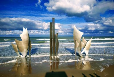 memorial at Omaha Beach Normandy France