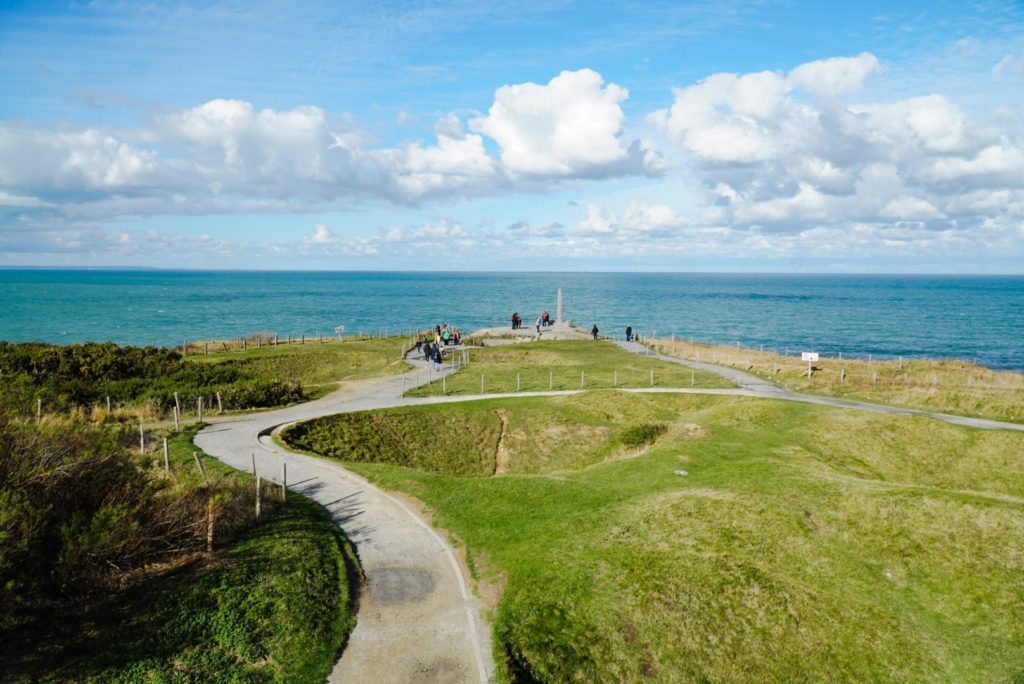 The walkway to Pointe du Hoc