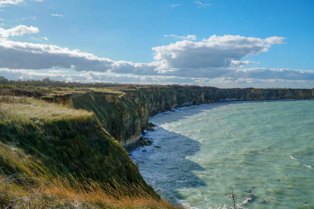 The cliffs at Pointe du Hoc