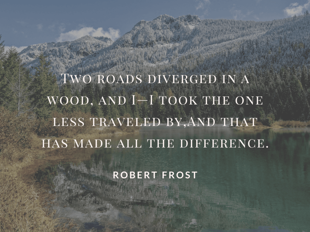 two roads diverged poem by robert frost