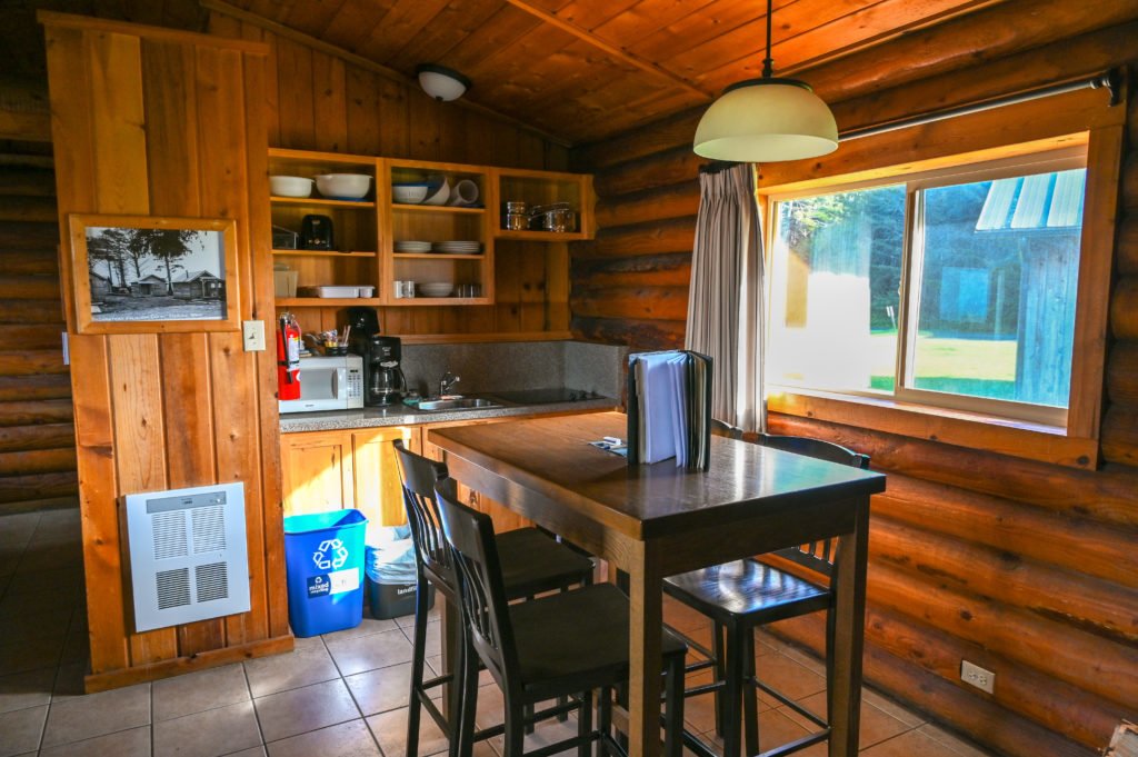 Kalaloch cabin kitchenette