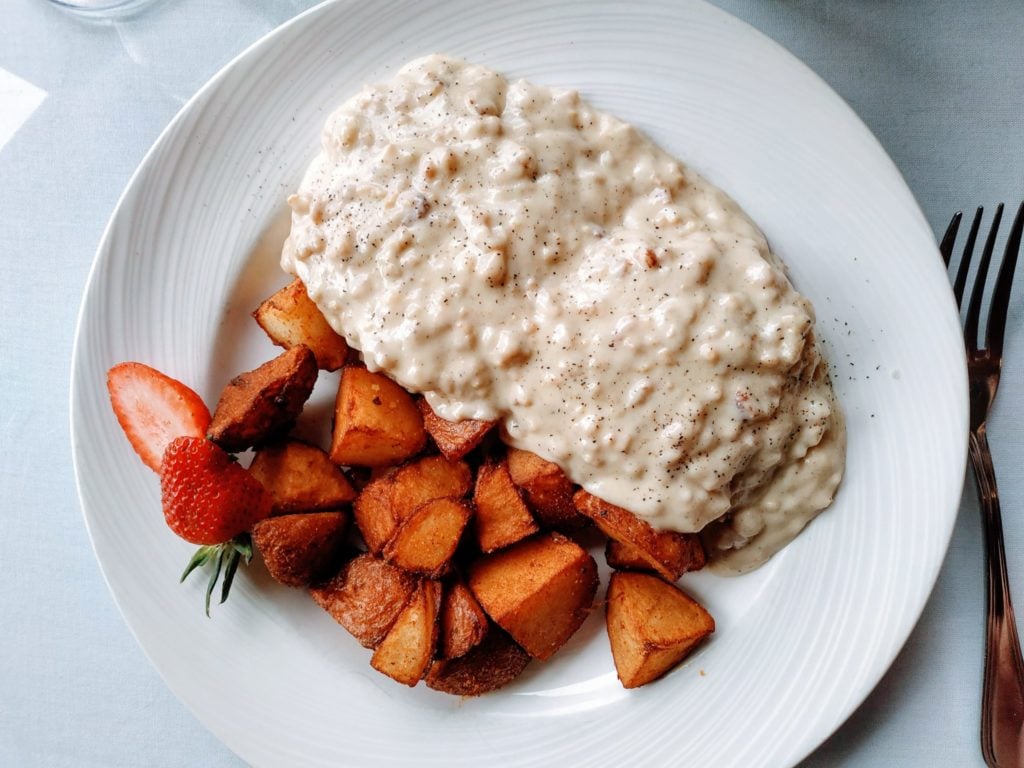 biscuits and gravy Roosevelt Dining Room