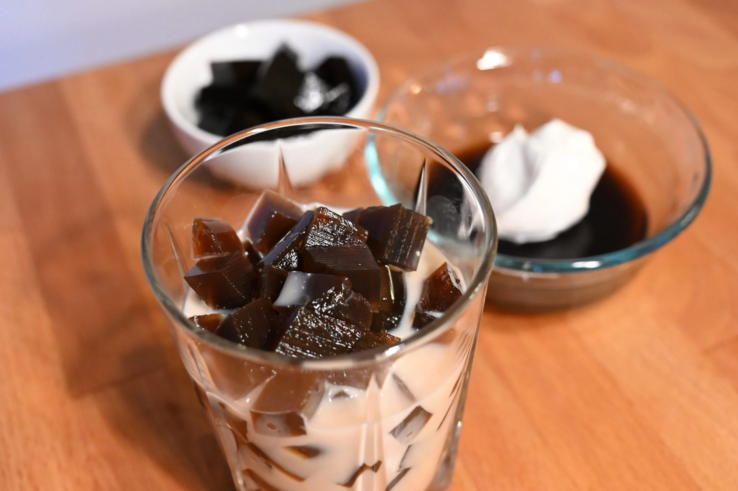 coffee jelly cubes