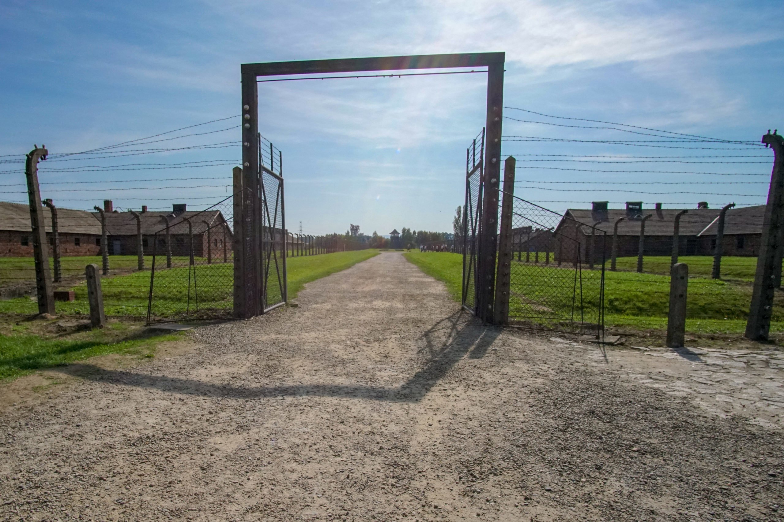 Auschwitz-Birkenau barb wire fence