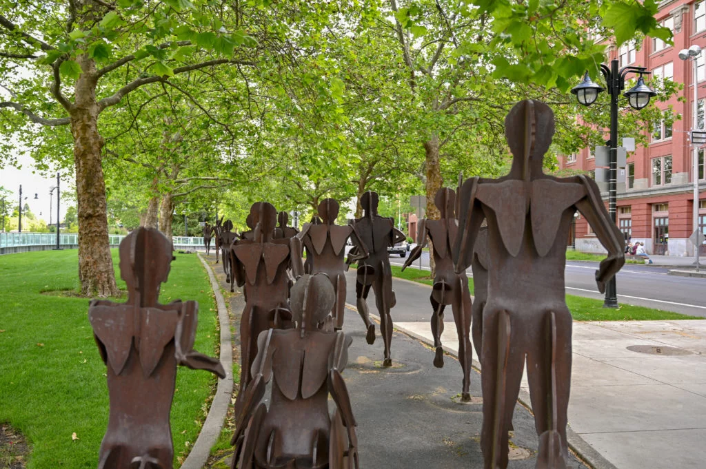 Bloomsday Run Sculptures