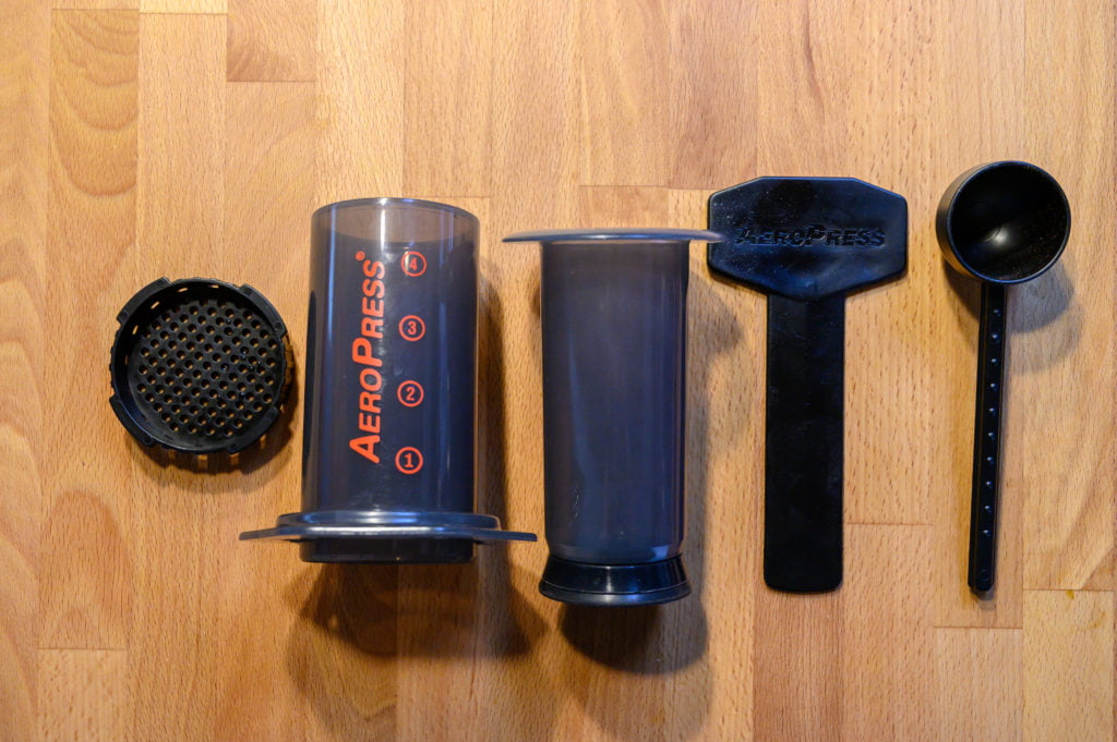 Aeropress coffee maker parts