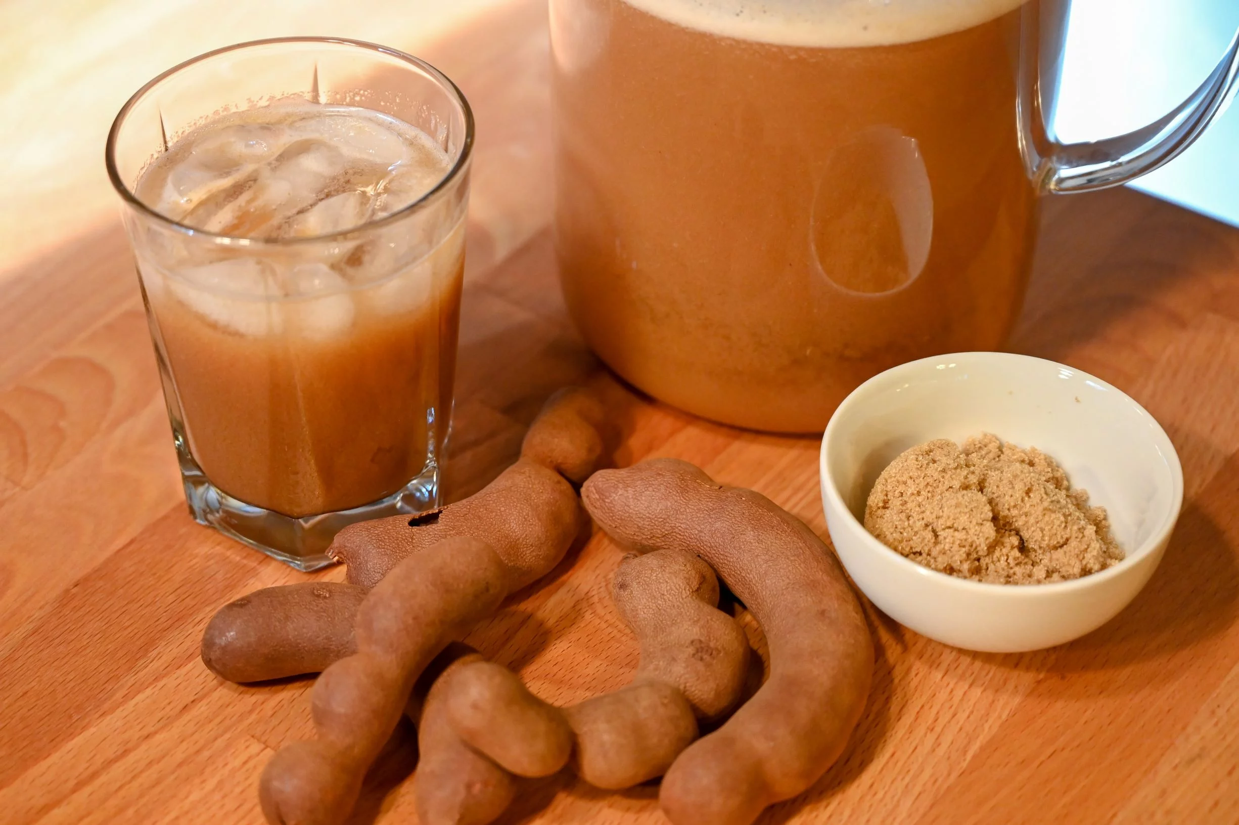 tamarind agua with brown sugar