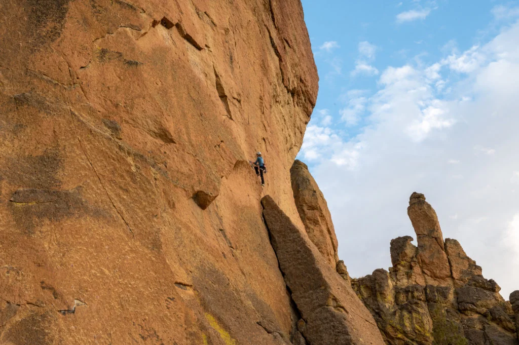 Climber at Smith Rock State Park.