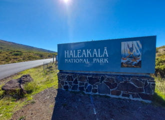 Haleakala National Park Entrance Sign