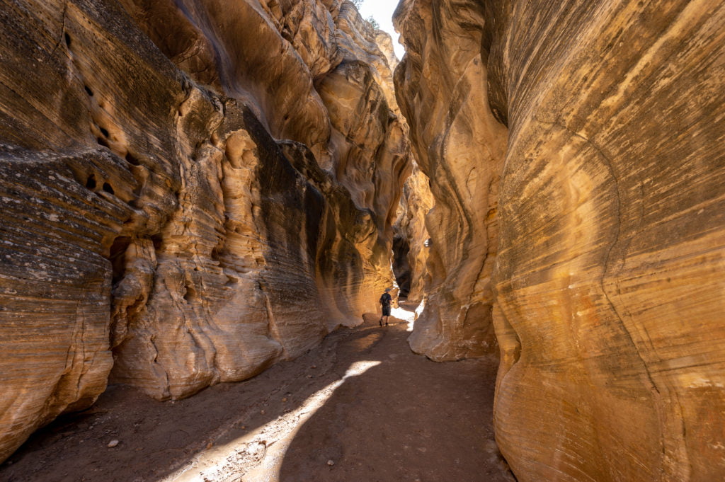 carved slot canyon walls