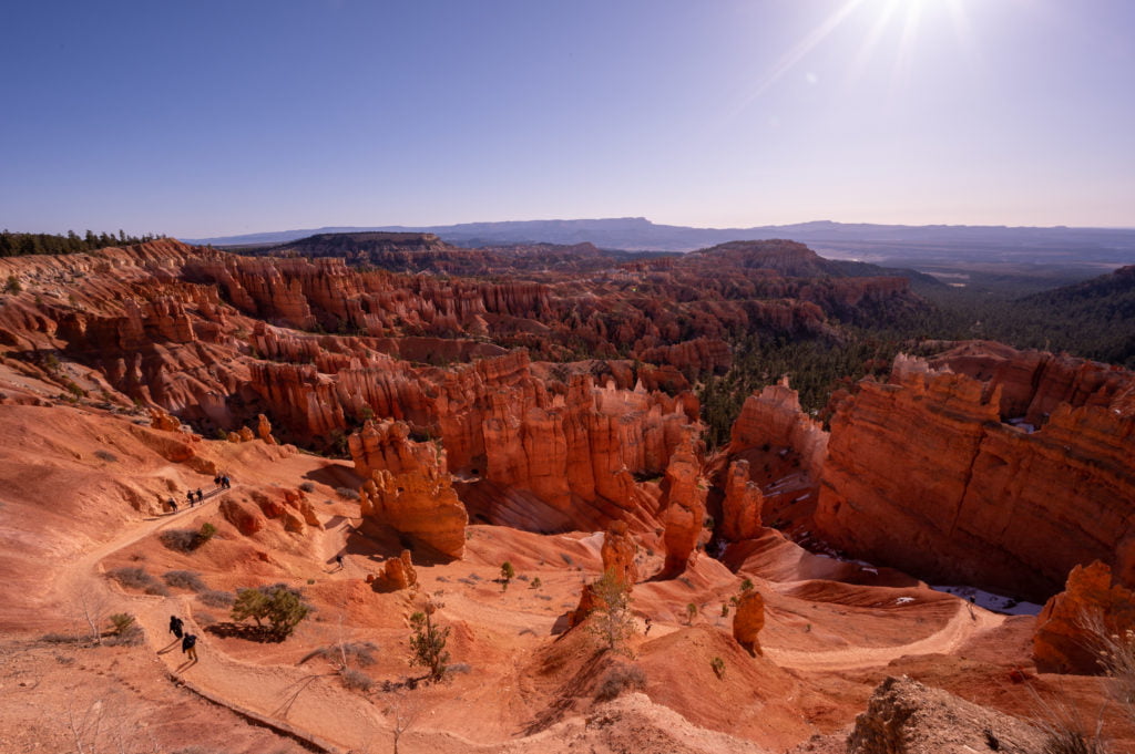 View of Navajo Loop Trail from Sunset Point