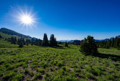 Yakima Park meadows at Sunrise