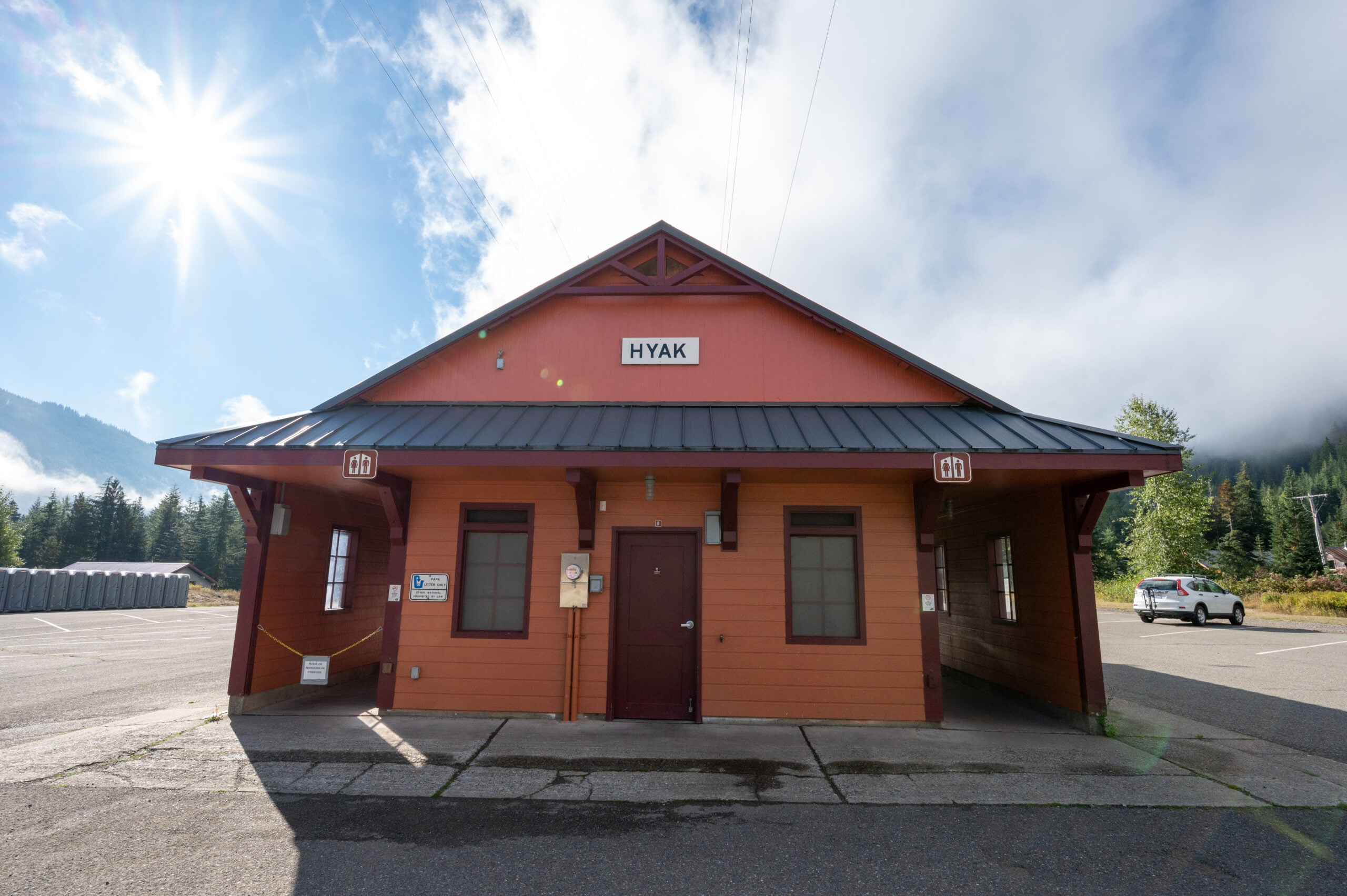 Hyak Parking Lot Restroom Bldg