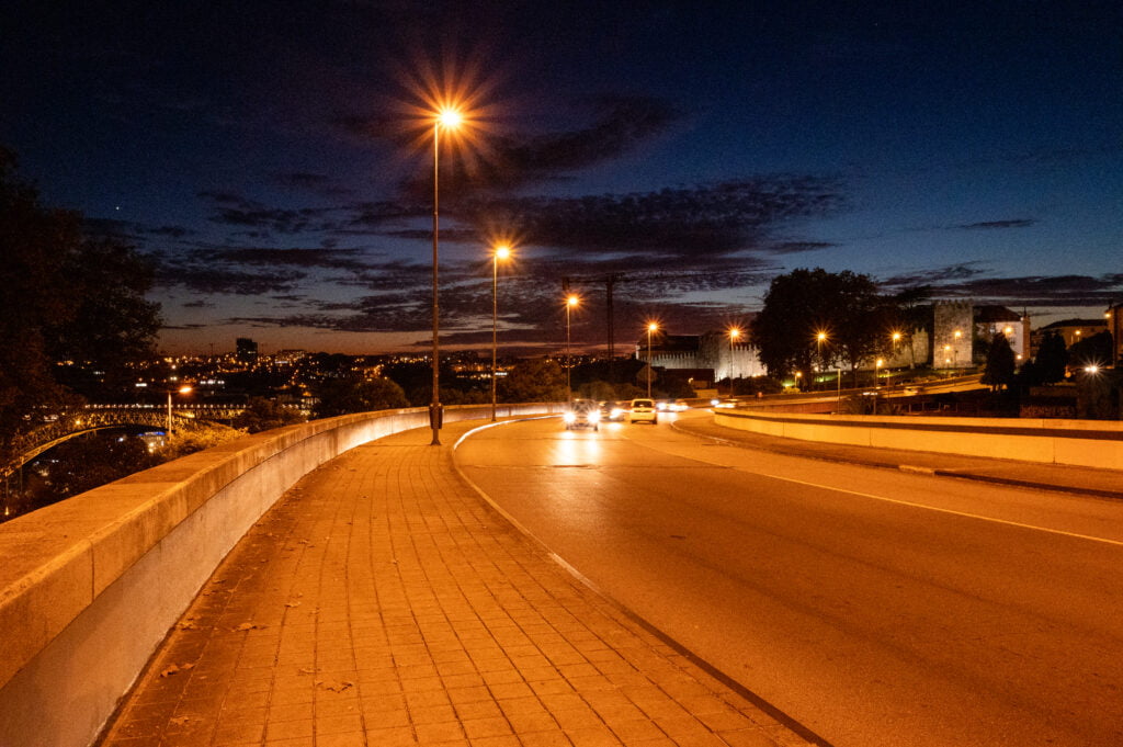 night driving in Portugal