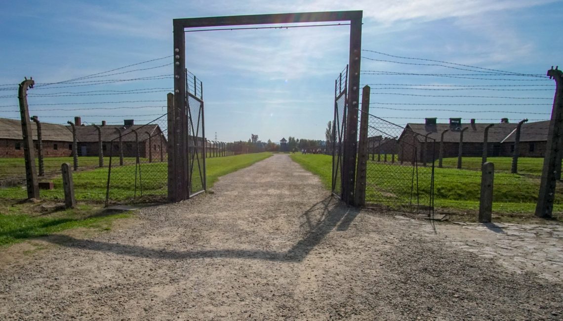 Auschwitz-Birkenau barb wire fence
