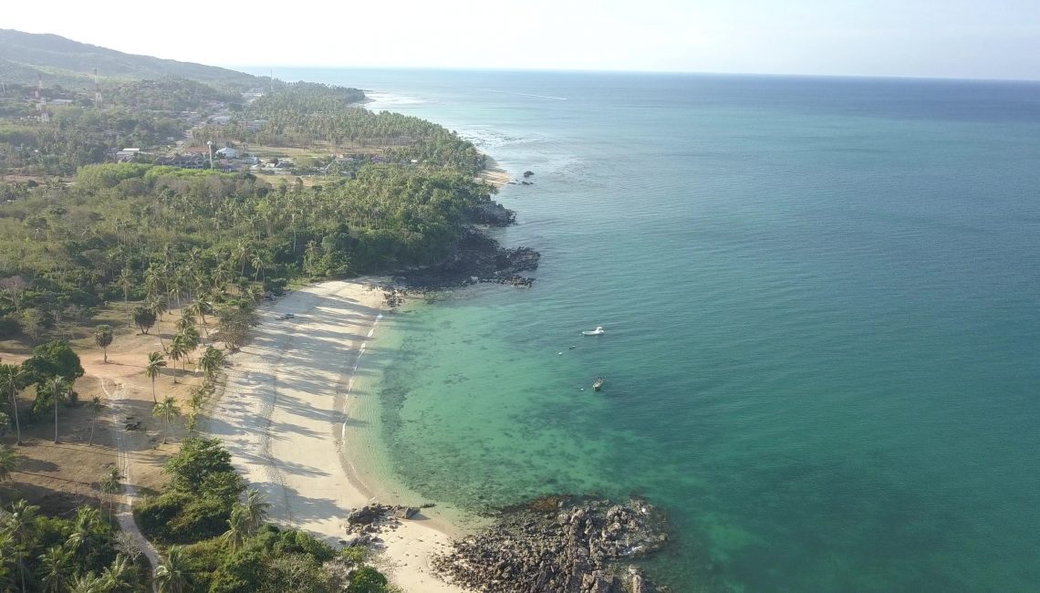 Photo of beach from drone