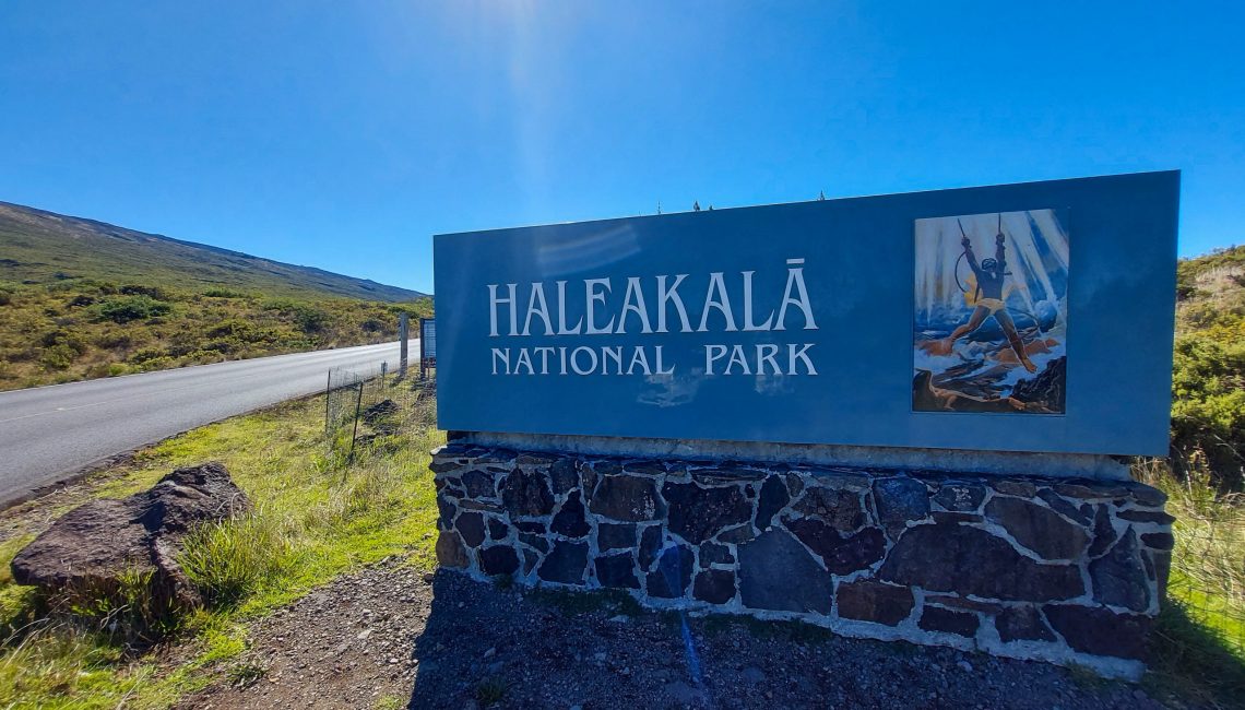 Haleakala National Park Entrance Sign