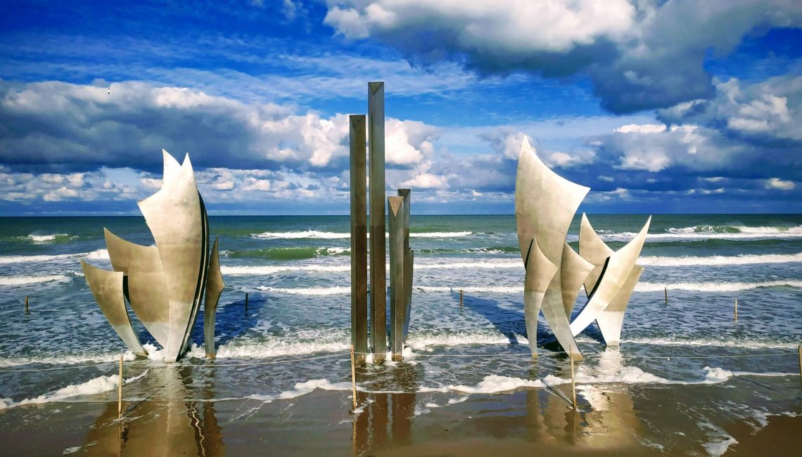 memorial at Omaha Beach Normandy France