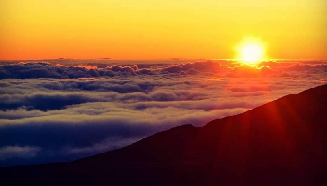 Sunrise at Haleakala National Park Maui