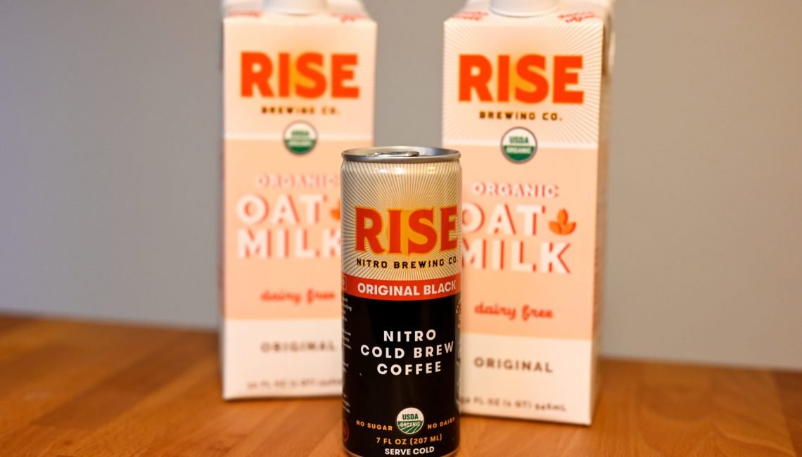 RISE Brewing oat milk and cold brew