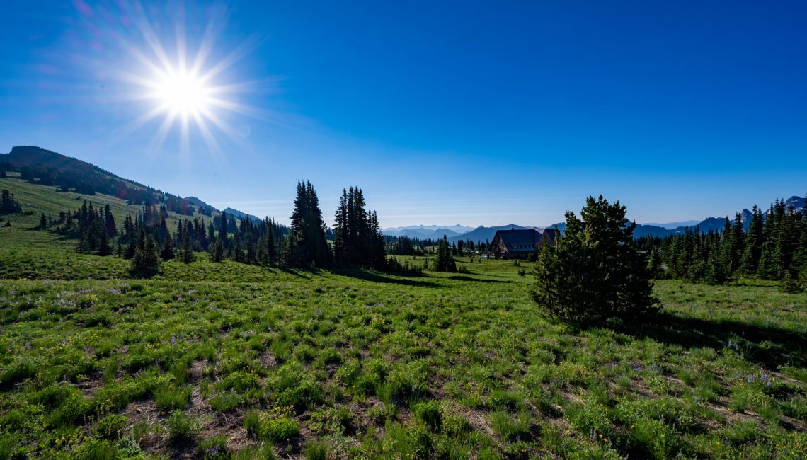 Yakima Park meadows at Sunrise