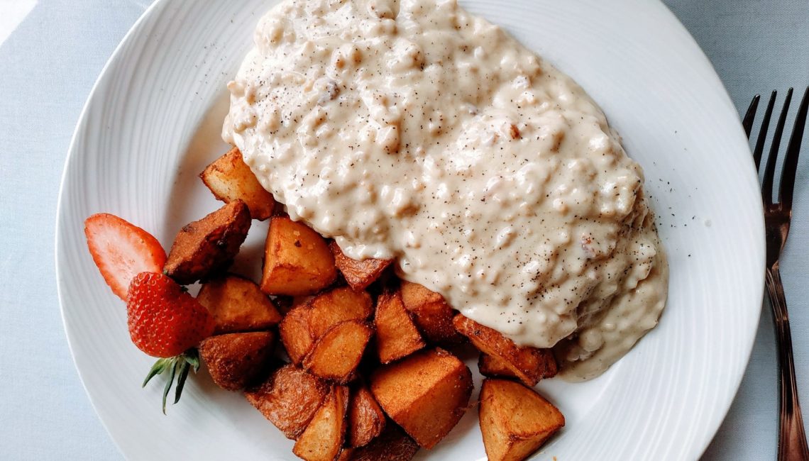 biscuits and gravy Roosevelt Dining Room