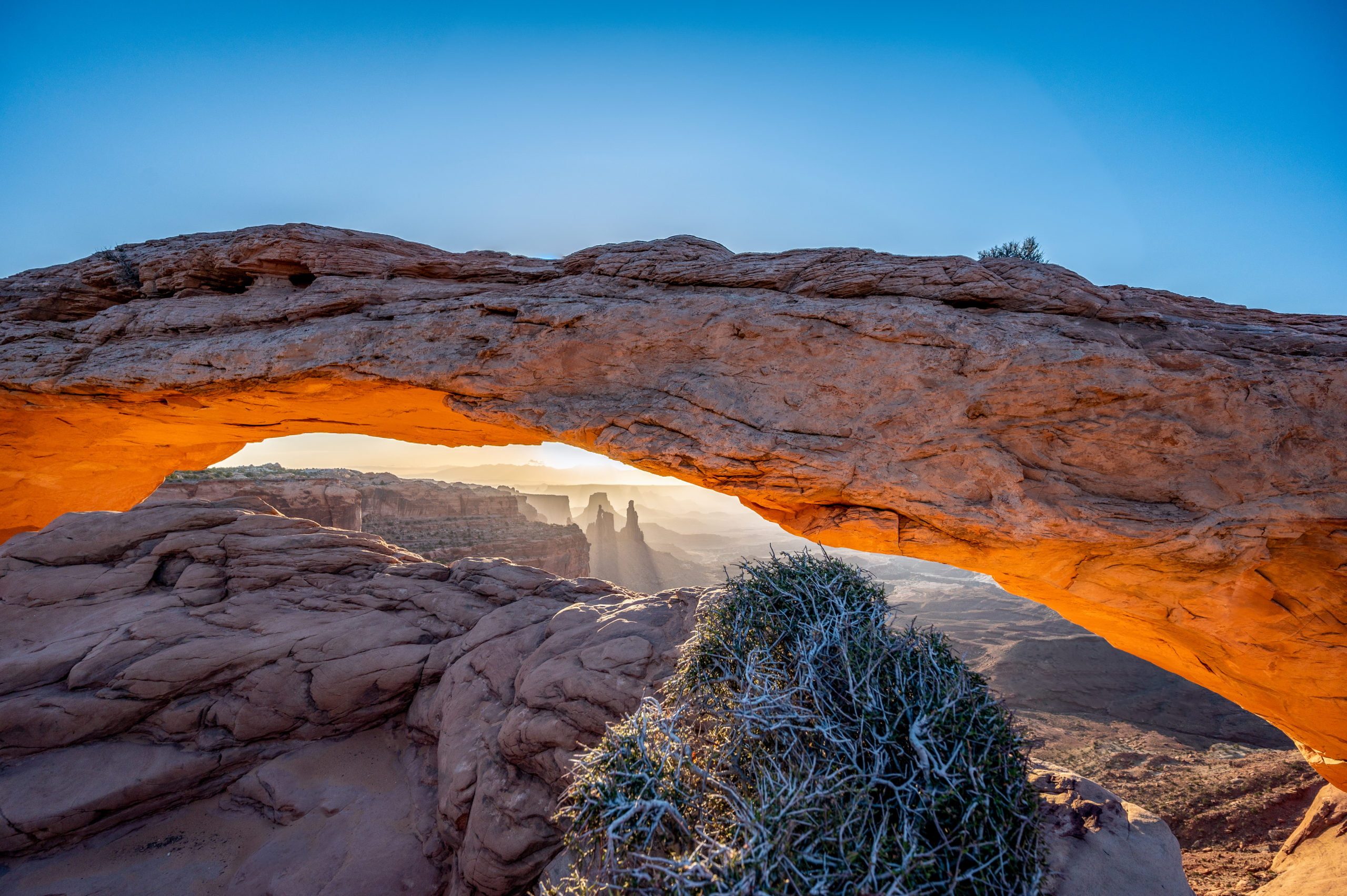 A slightly different angle of Mesa Arch.