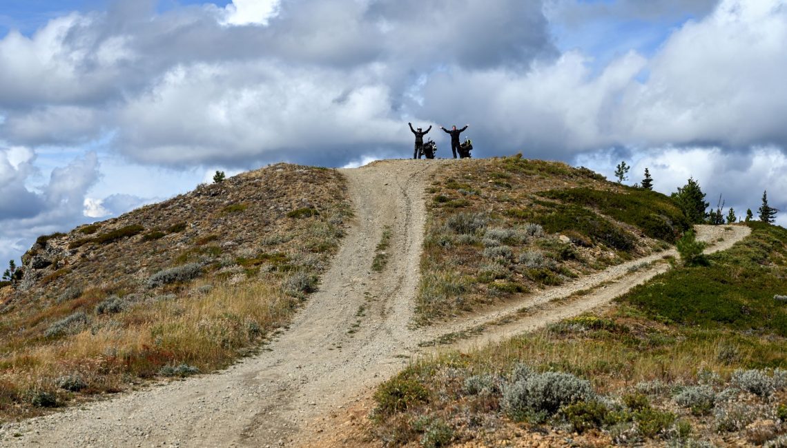 Off Road Motorcycle Riding to Summit of Chumstick Mountain